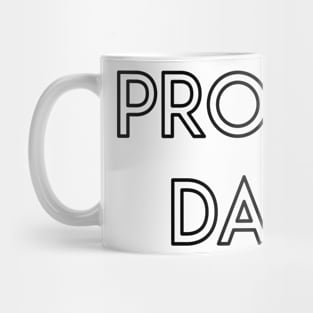 Proud Dad Typography Text Design Mug